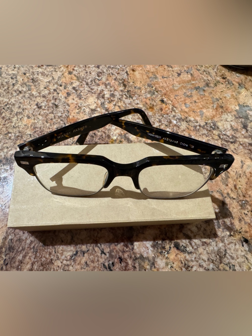 Warby Parker Talbot Whiskey Tortoise Glasses - Picture 3 of 5
